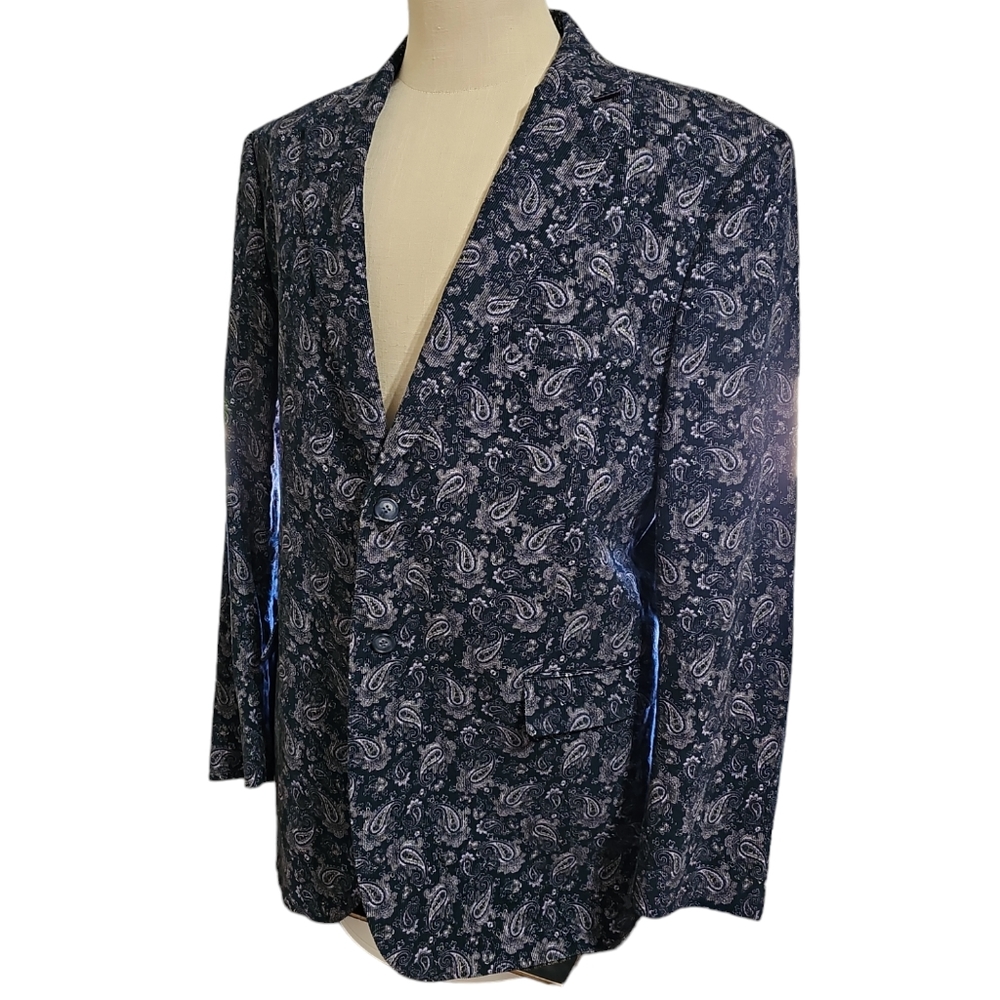 Alan Flusser Paisley Sport Coat XL